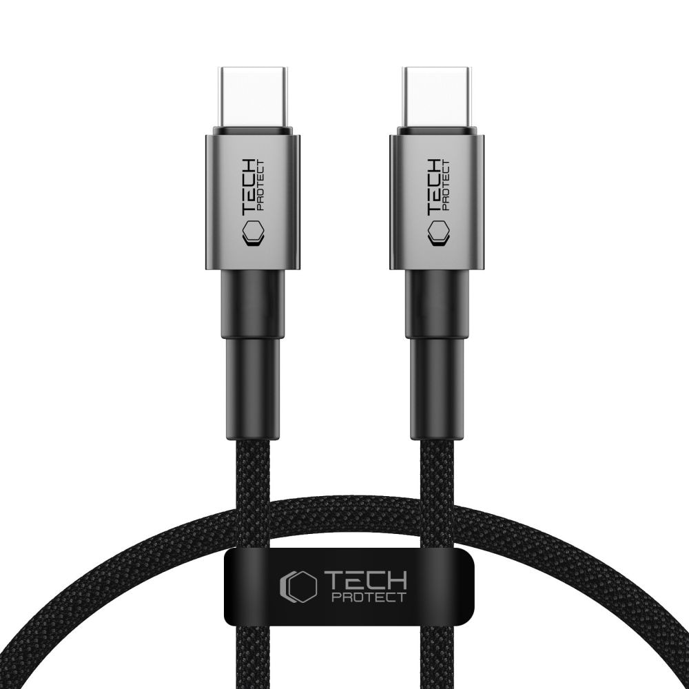 Tech-Protect UltraBoost DNA USB-C PD60W/3A-kabel 25 cm - grå