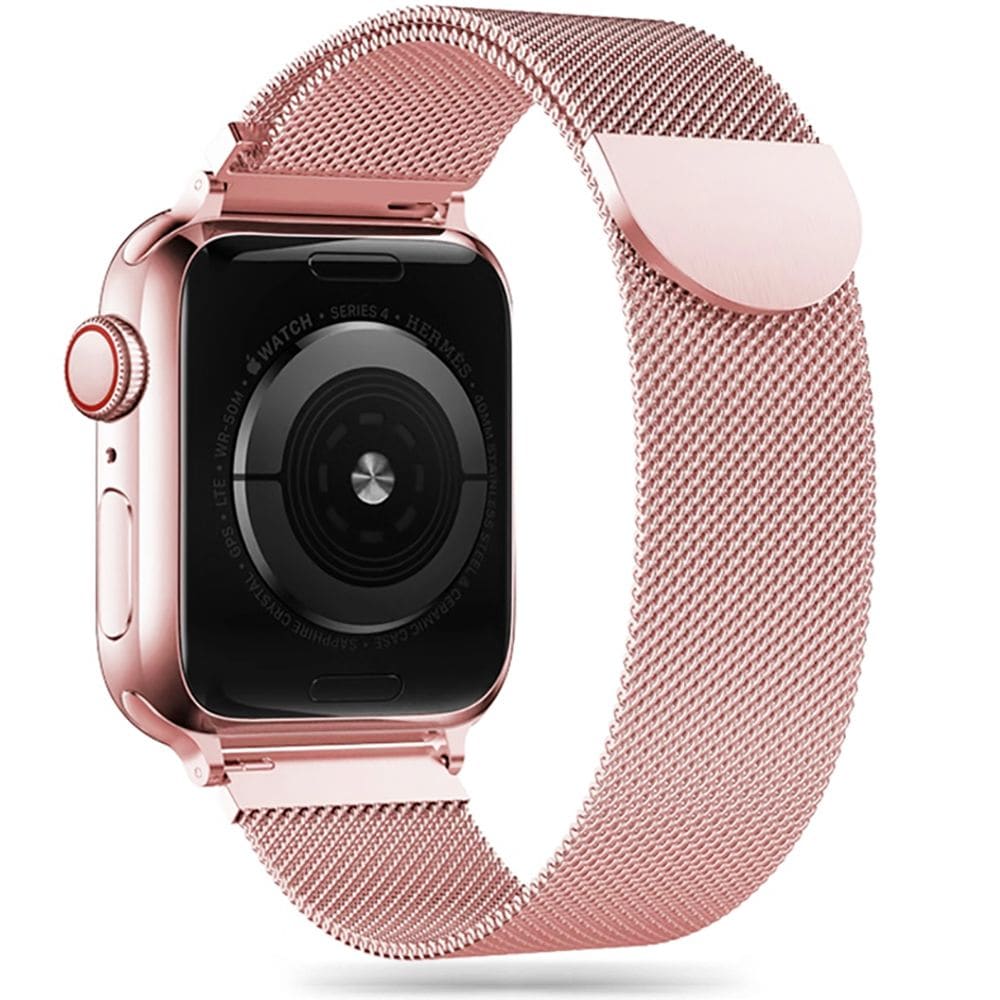 Tech-Protect MilaneseBand för Apple Watch 4-9 / SE / Ultra 1/2 (42/44/45/49 mm) - Rosa