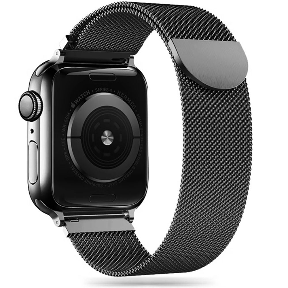 Tech-Protect MilaneseBand för Apple Watch 4 / 5 / 6 / 7 / 8 / 9 / SE (38/40/41 mm) - svart