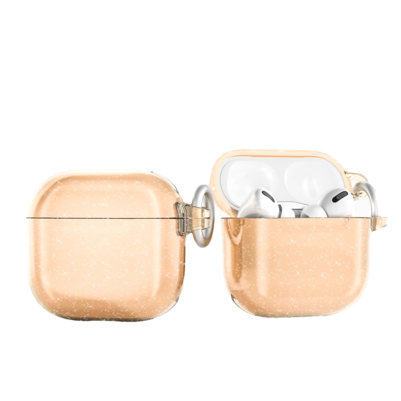 Glitterfodral för AirPods 4 - Guld