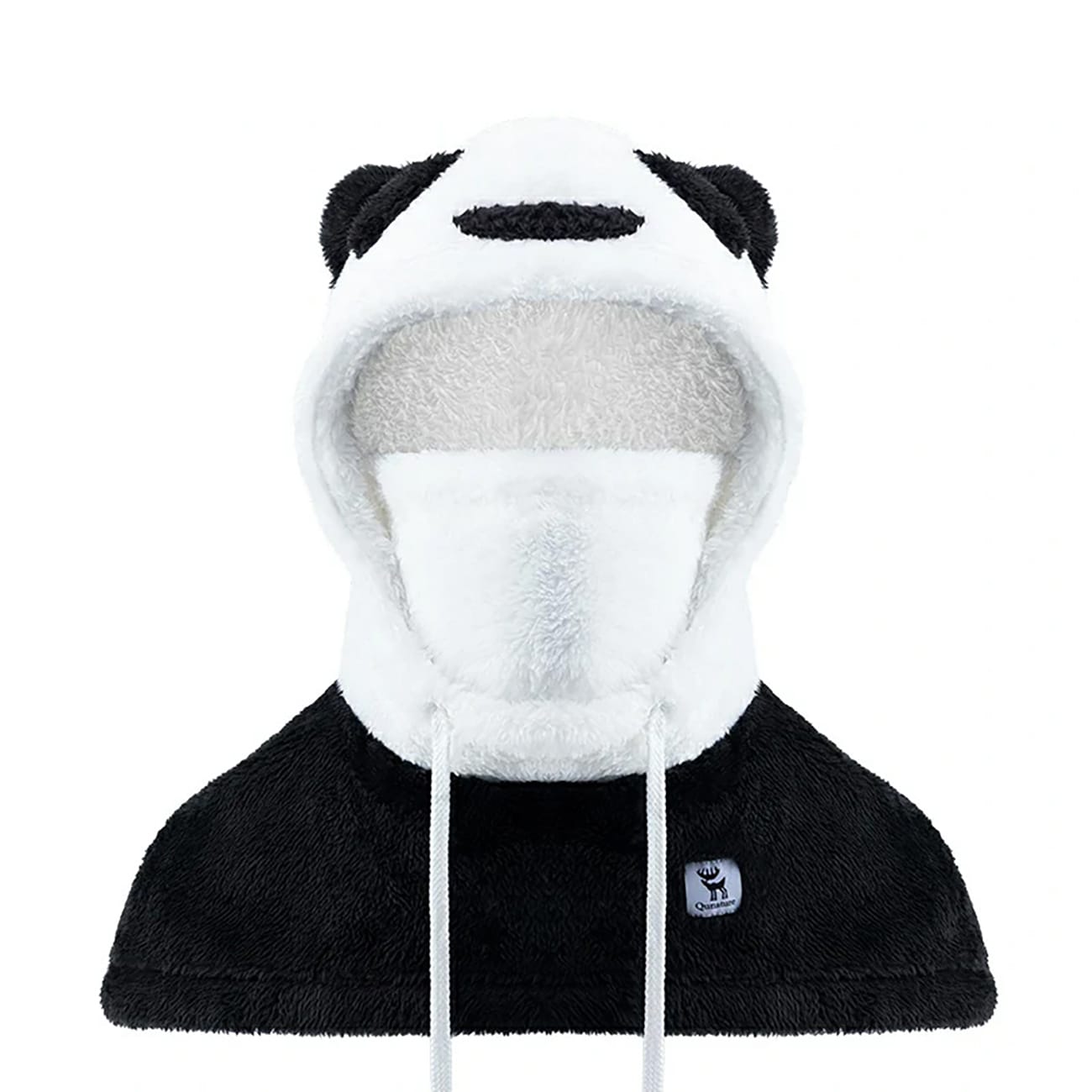 Qunature Panda Ski Balaclava för barn/vuxna Storlek M - Svart/Vit