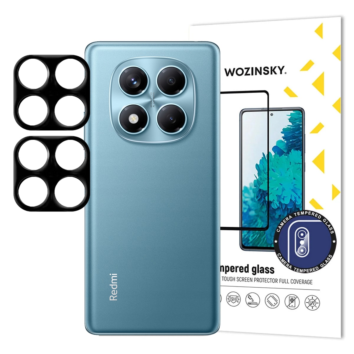 Wozinsky Fullständigt kameraglas för Xiaomi Redmi Note 14 Pro+, 2-pack