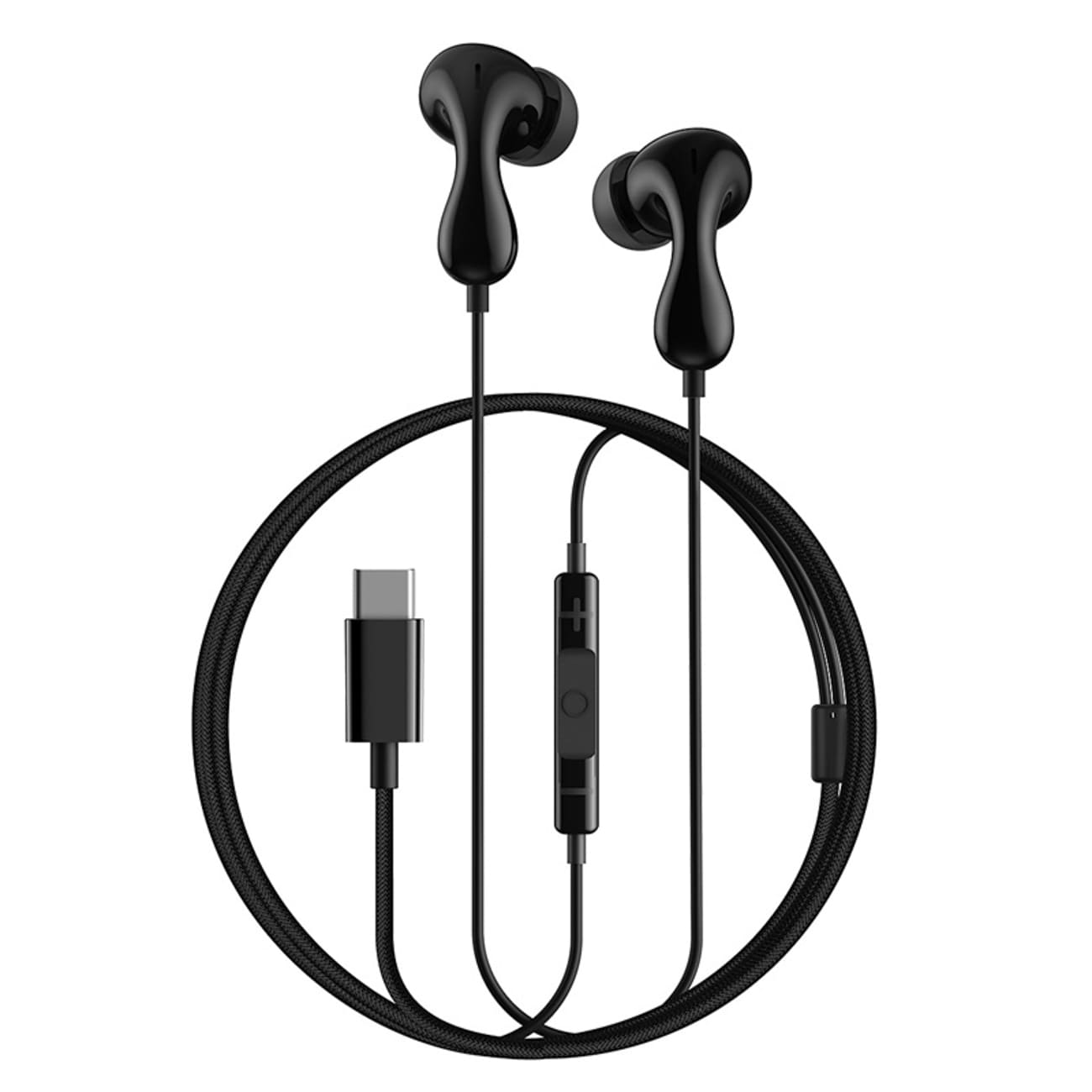 Baseus Encok CZ20 In-Ear trådbundna USB-C-hörlurar - svart