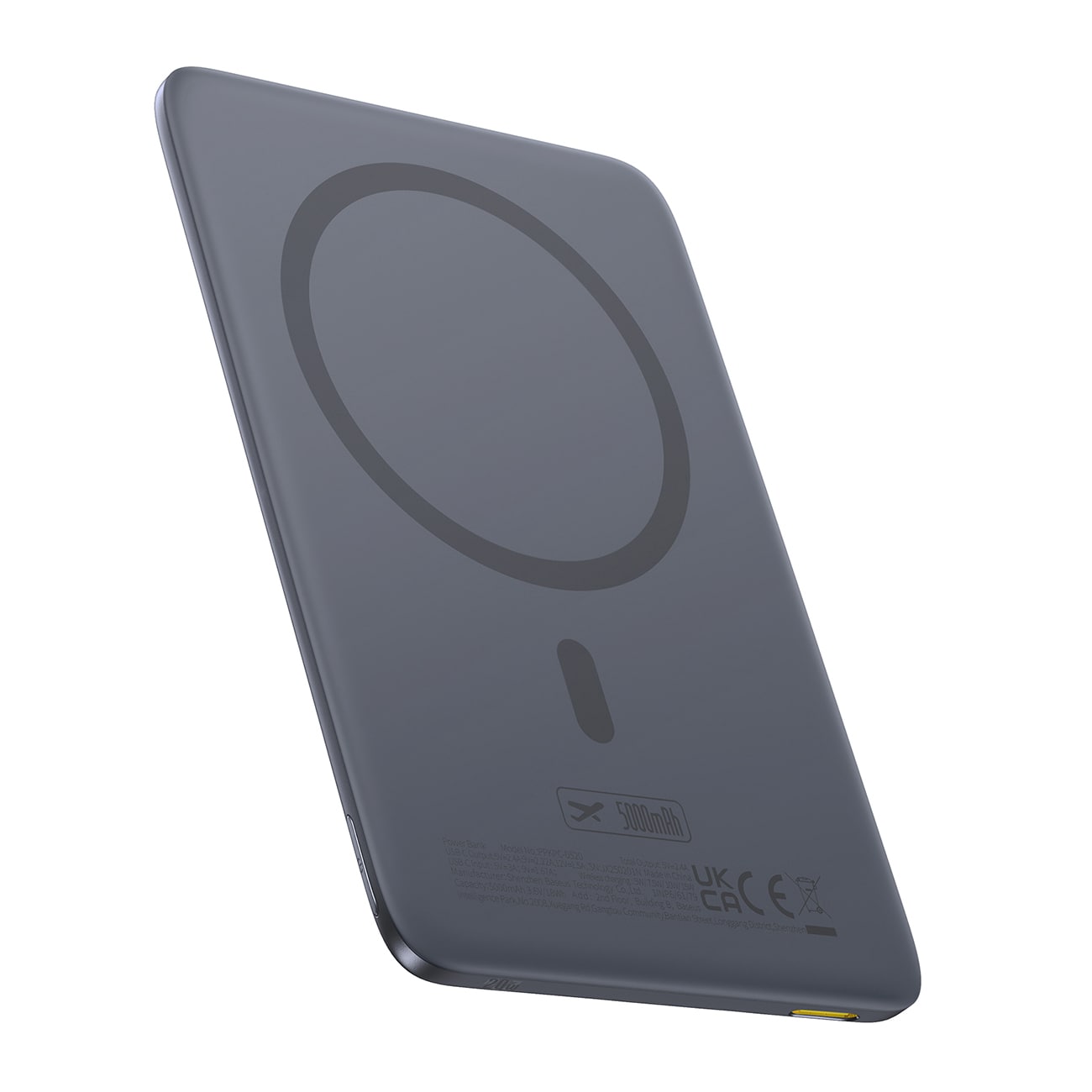 Baseus PicoGo AM41 5000mAh 20W Ultra-Thin MagSafe Power Bank med Baseus 60W USB-C 30cm Kabel - Grå