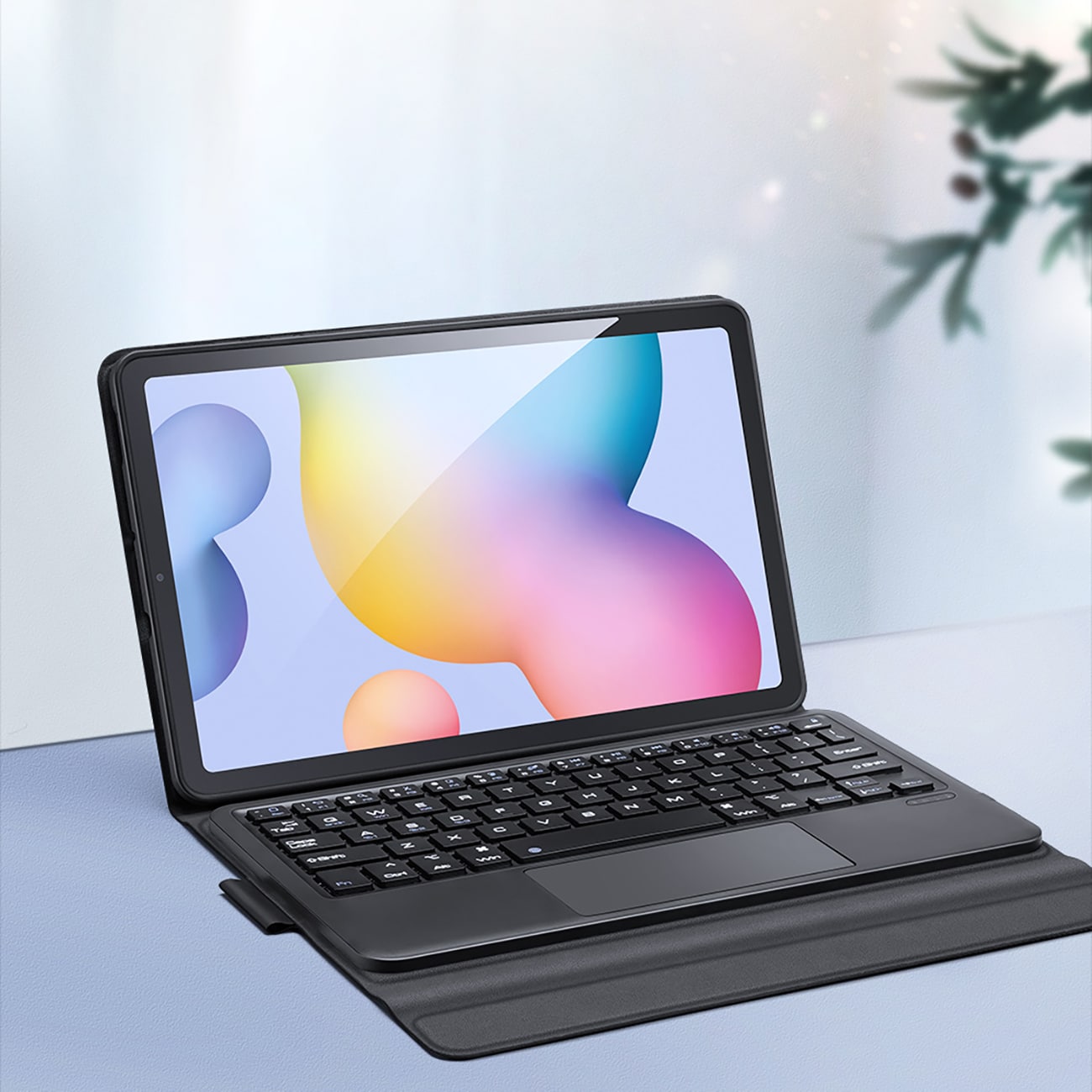 Dux Ducis Bluetooth Keyboard Case (TK Series) til Samsung Tab S6 Lite - Sort