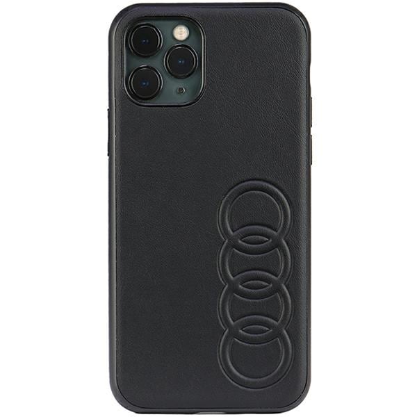 Audi syntetiskt läder iPhone 11 Pro 5,8" svart/svart hårdfodral AU-TPUPPCIP11-TT/D1-BK