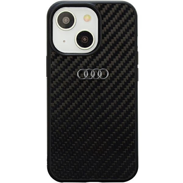 Audi Kolfiber iPhone 14 6,1" svart/svart hårddisk AU-TPUPPCIP14-R8/D2-BK