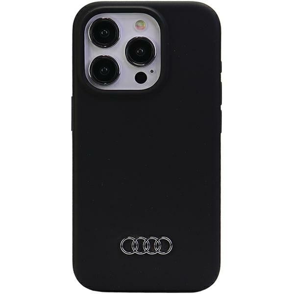 Audi silikonfodral för iPhone 15 Pro Max - svart