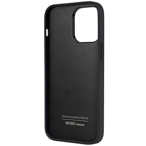 Audi syntetisk læder iPhone 14 Pro Max 6,7" sort/sort hardcase AU-TPUPPCIP14PM-TT/D1-BK