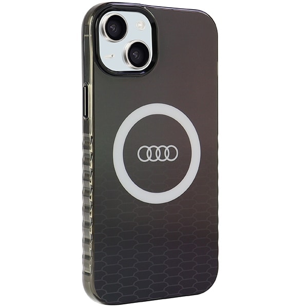 Audi IML Big Logo MagSafe-etui til iPhone 15 Plus / 14 Plus - sort