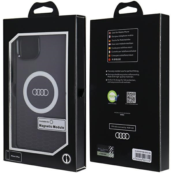 Audi IML Big Logo MagSafe-etui til iPhone 15 Plus / 14 Plus - sort