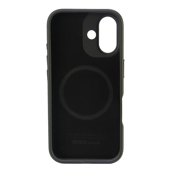 Audi MagSafe iPhone 16 6,1" sort-rød hardcase i ægte læder AU-TPUPCMIP16-R8/D3-RD