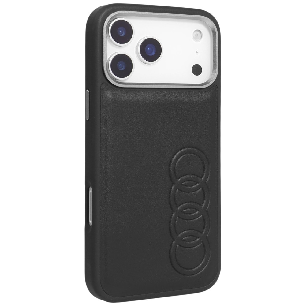 Audi TT MagSafe-etui i syntetisk læder til iPhone 17 Pro Max - Sort