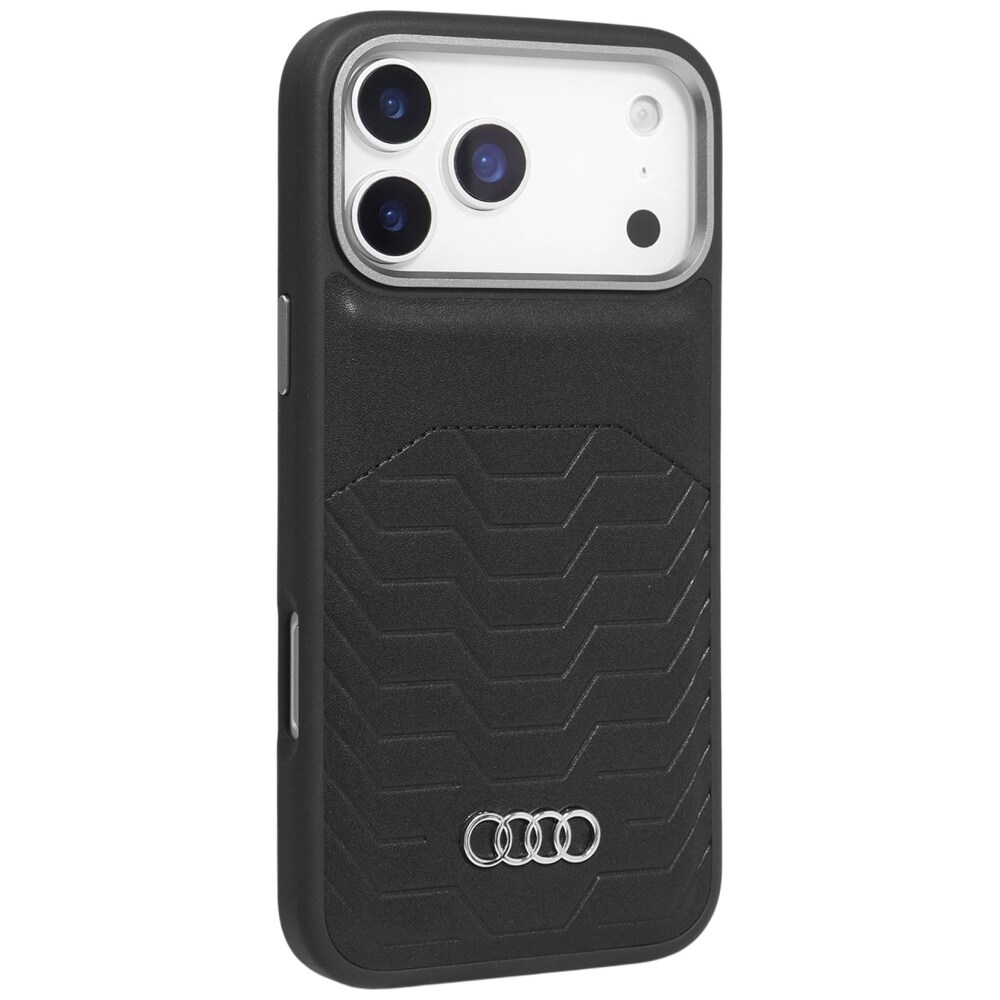 Audi GT MagSafe-etui i syntetisk læder til iPhone 17 Pro Max - Sort