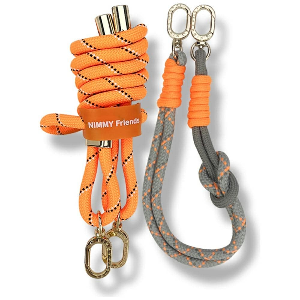 Nimmy Cool&Cute 2.0 crossbody + handremsset - orange-grå