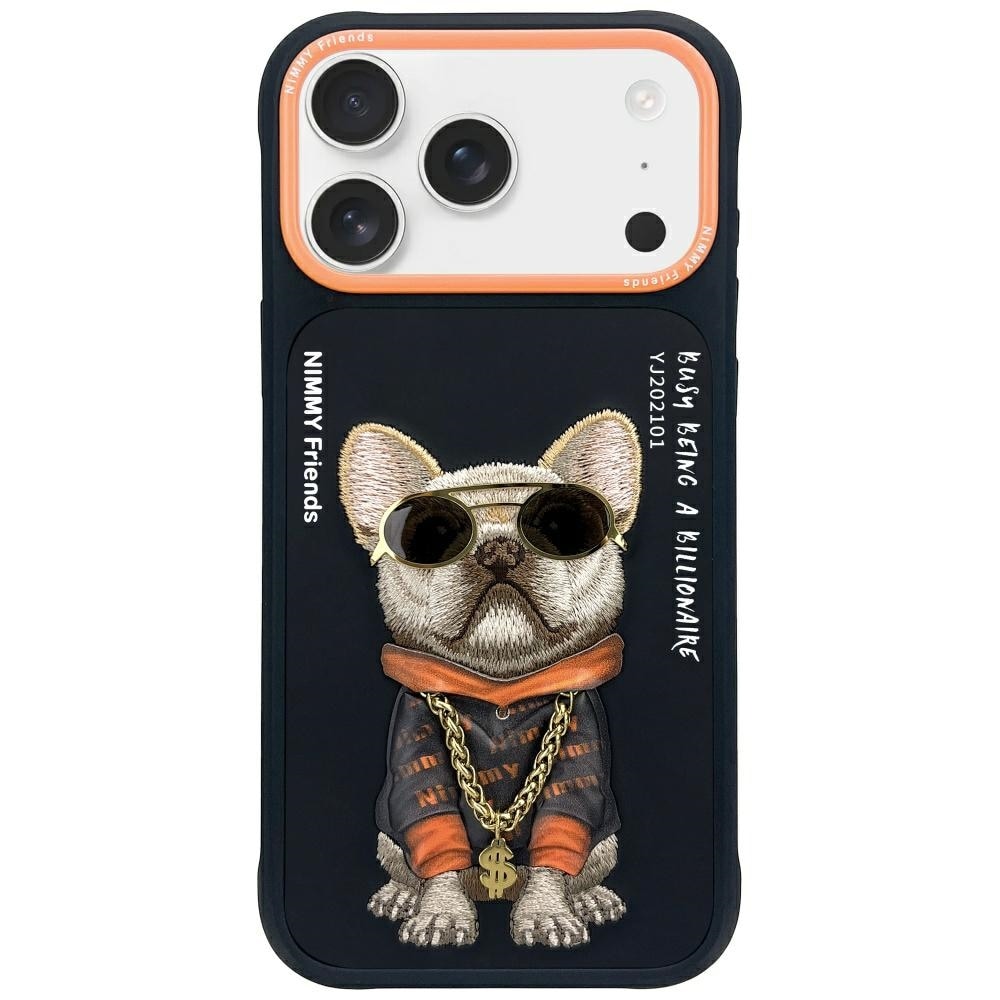 Nimmy Glasses Cool Dog-fodral för iPhone 17 Pro Max - Svart
