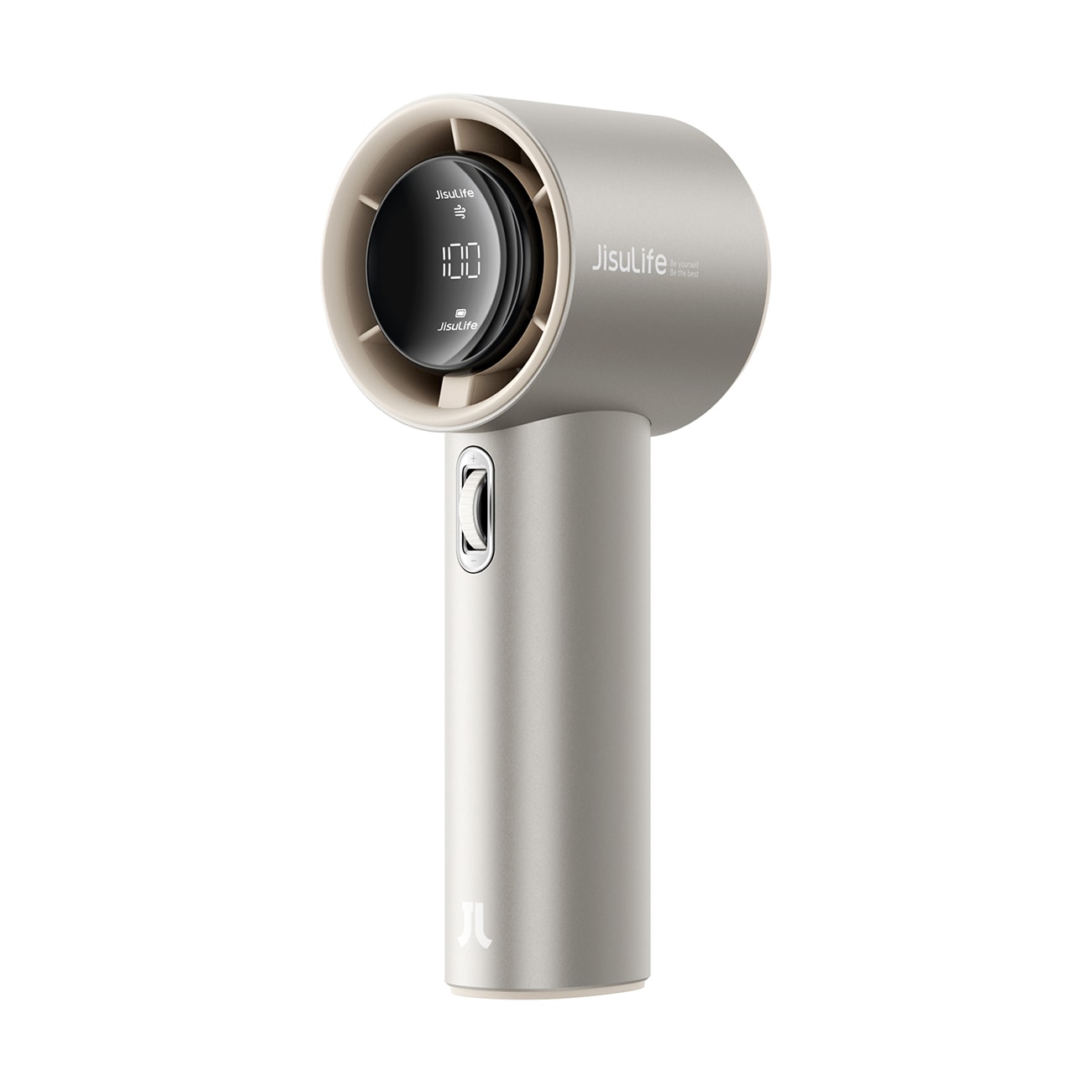 Jisulife Handhållen fläkt Pro1 S 5000mAh FA53PRO Mini Blower Bärbar USB metallfläkt - Ljusbrun