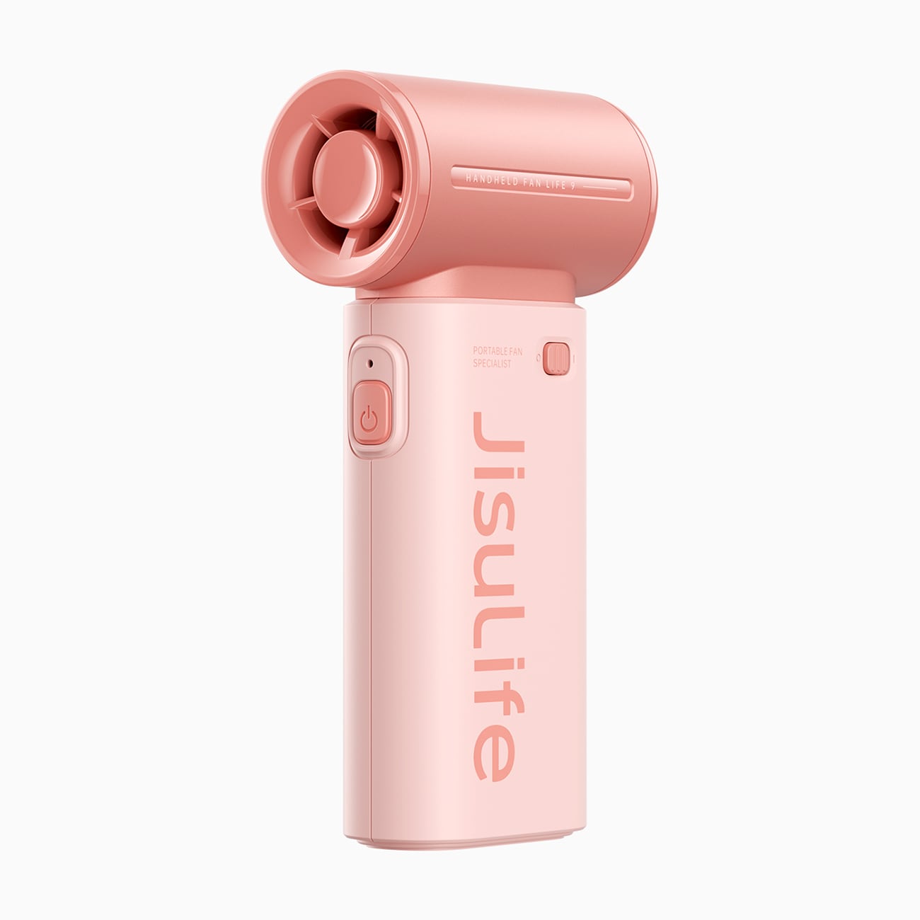 Jisulife handhållen fläkt Life9 3600mAh bärbar minifläkt USB-fläkt - rosa