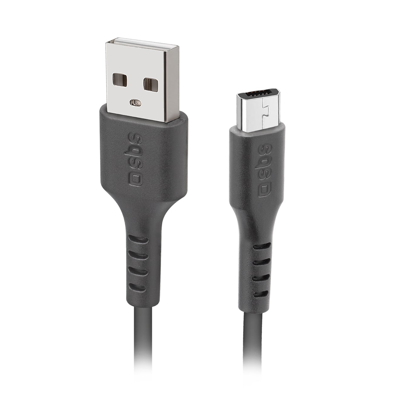 SBS TECABLEMICRO2K USB-A - Micro-USB-kabel 2 m - Svart
