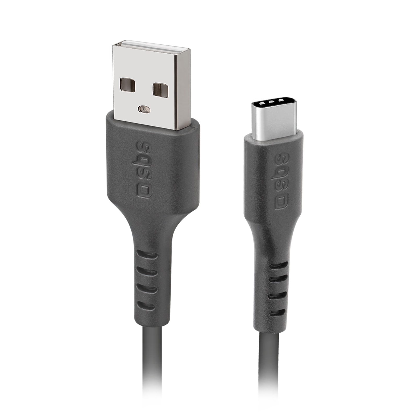 SBS TECABLETYC1KPOS USB-A - USB-C-kabel 1m - Svart