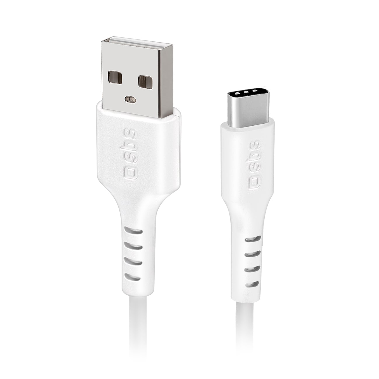 SBS TECABLEMICROC15W USB-A - USB-C-kabel 1,5 m - Vit