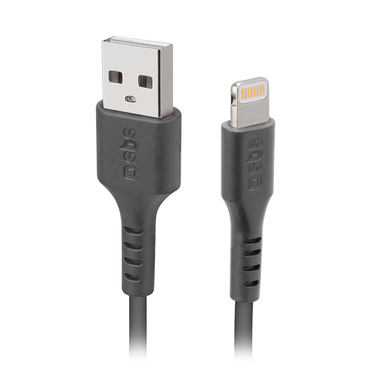 SBS TECABLEUSBIP589K USB-A - Lightning-kabel 1m MFi-certifierad - Svart