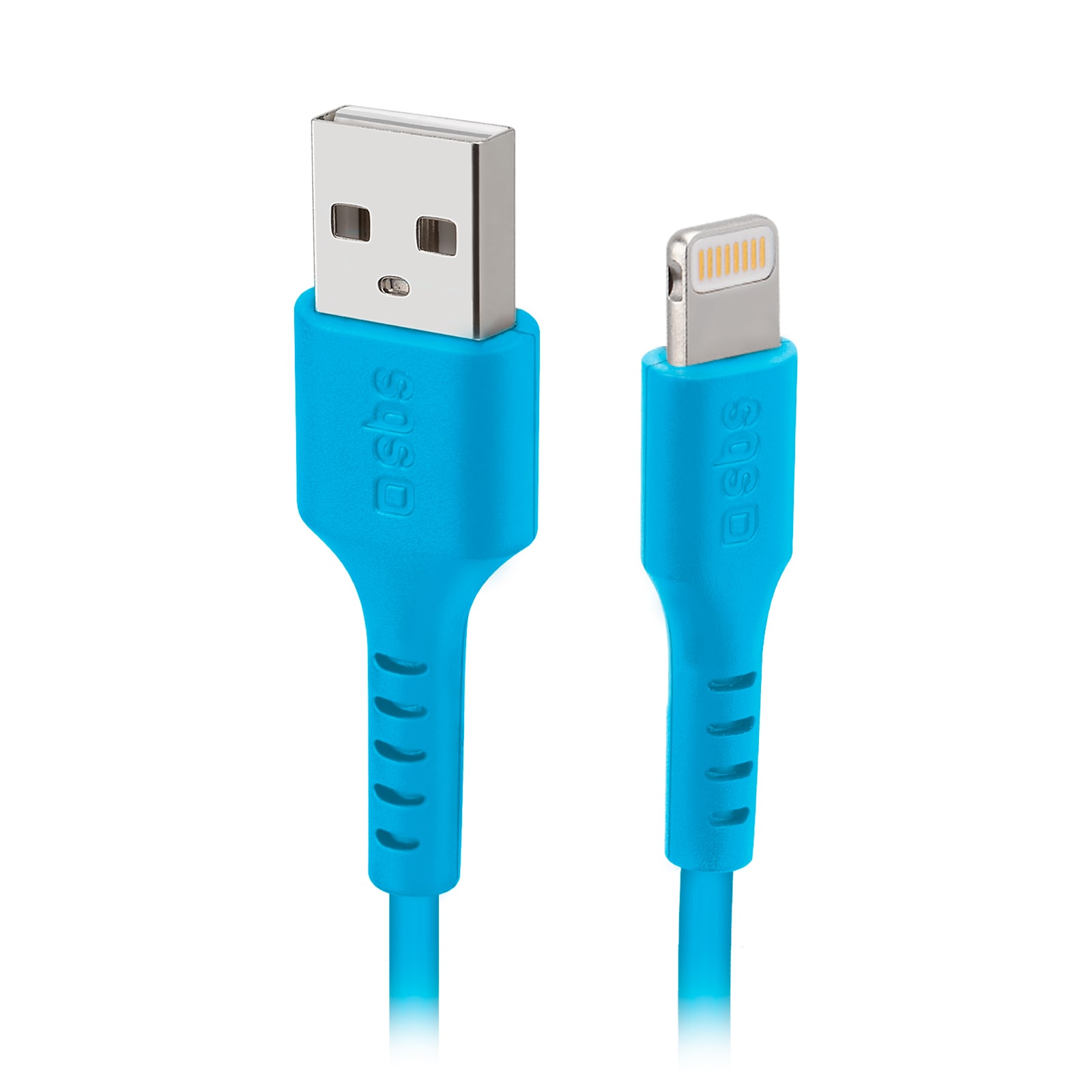 SBS TECABLEUSBIP589A USB-A - Lightning-kabel - Blå