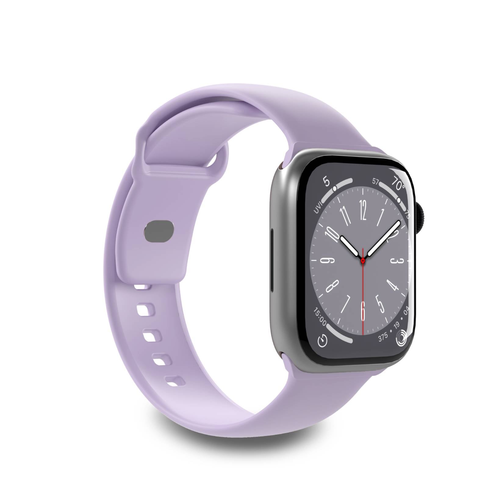 Puro Icon Silikonarmband till Apple Klocka 42 / 44 / 45 / 49 mm - Lavendel (2 st.)
