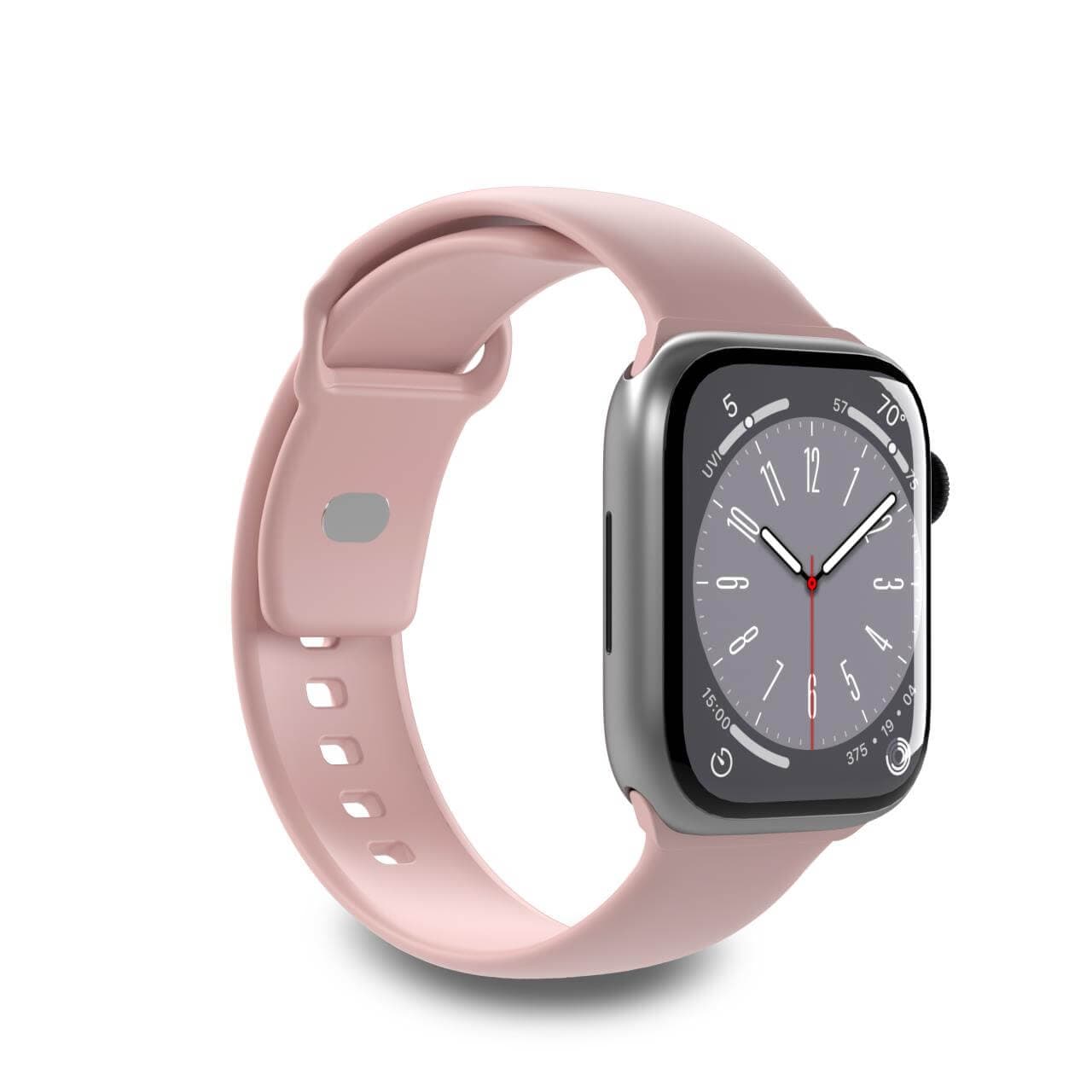 Puro Icon Silikonarmband för Apple Klocka 38 / 40 / 41 mm - Rosa (2 st.)
