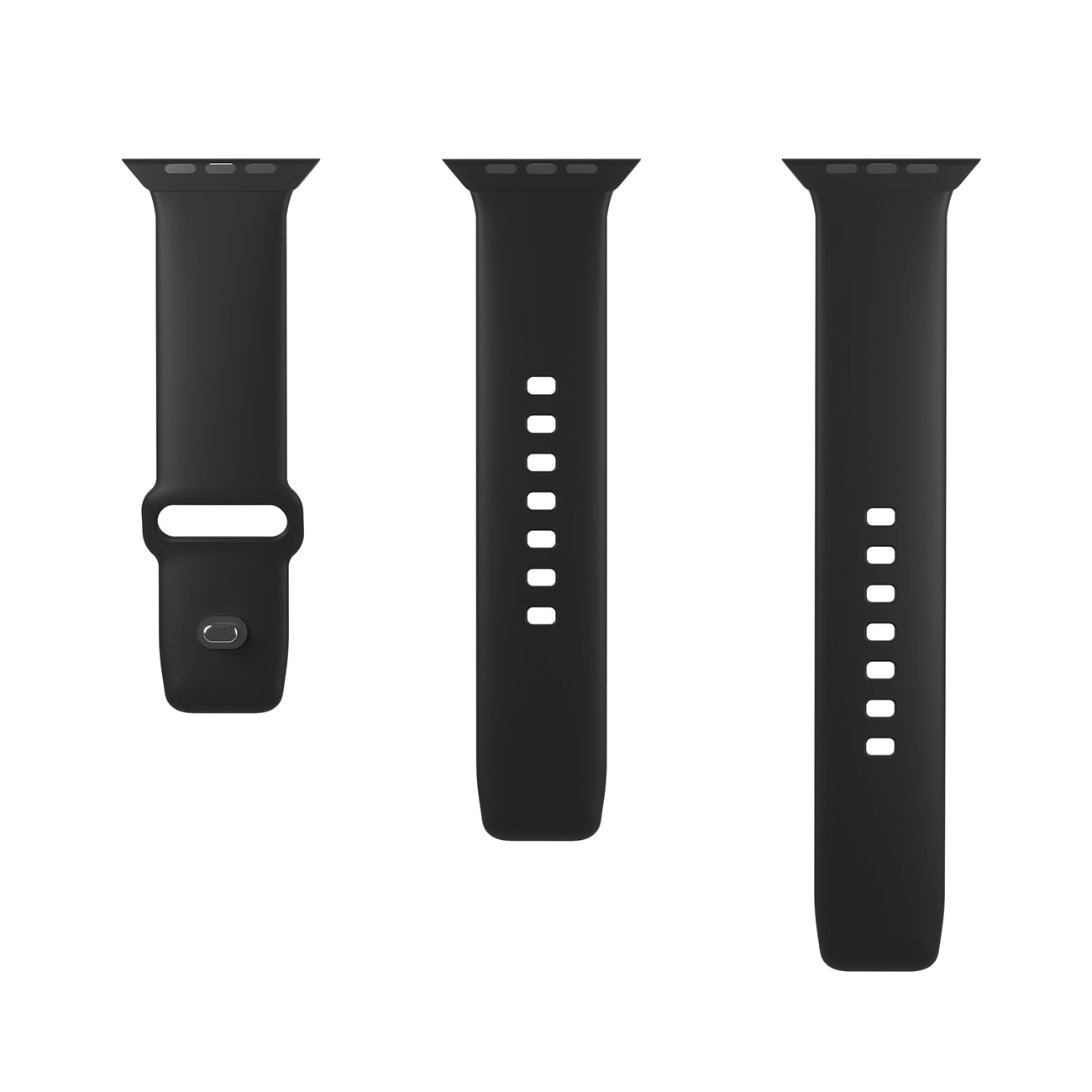 Puro Icon Silikonarmband till Apple Klocka 42 / 44 / 45 / 49 mm - Svart (2 st.)