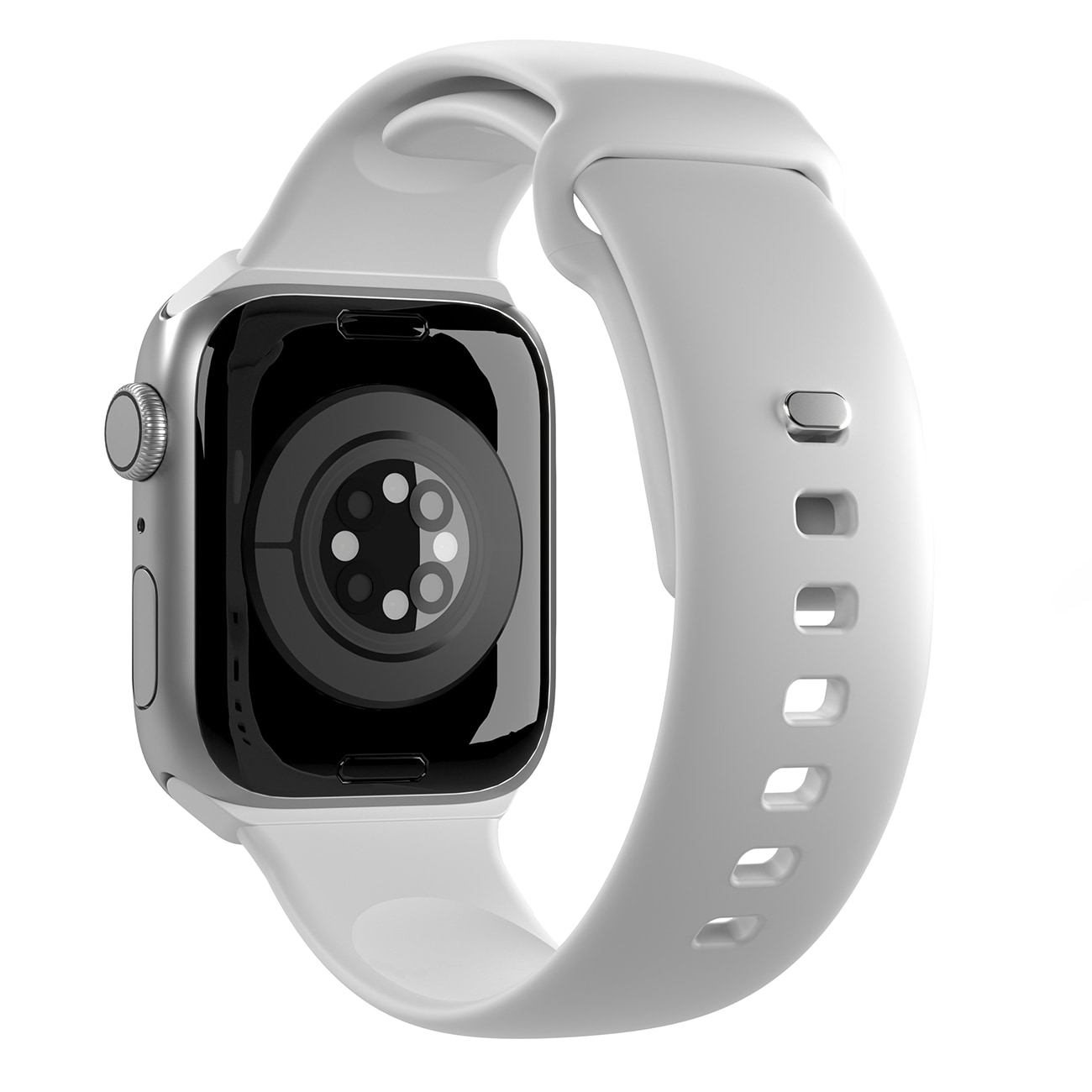 Puro Icon Silikonarmband till Apple Klocka 42 / 44 / 45 / 49 mm - Vit (2 st.)