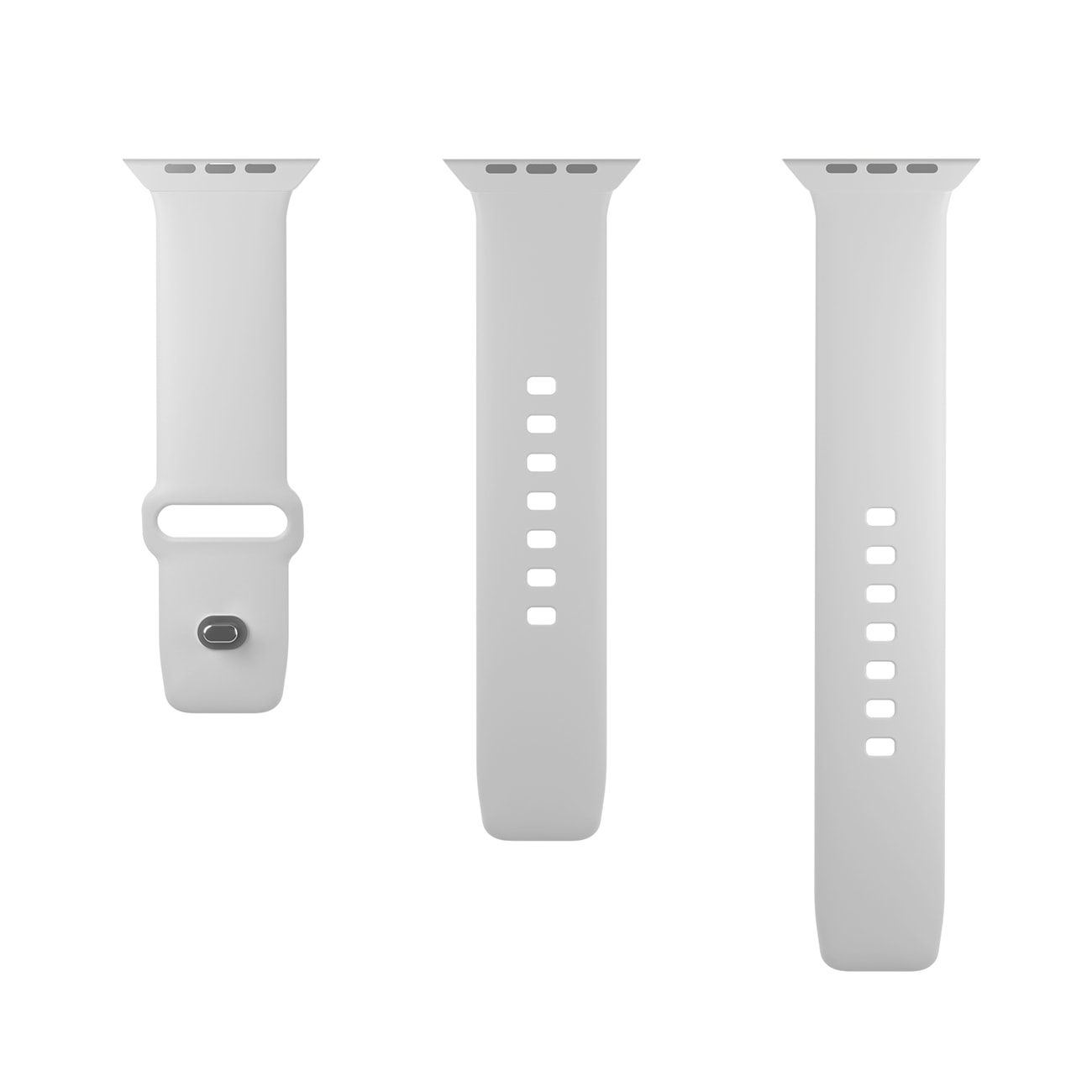 Puro Icon Silikonarmband till Apple Klocka 42 / 44 / 45 / 49 mm - Vit (2 st.)