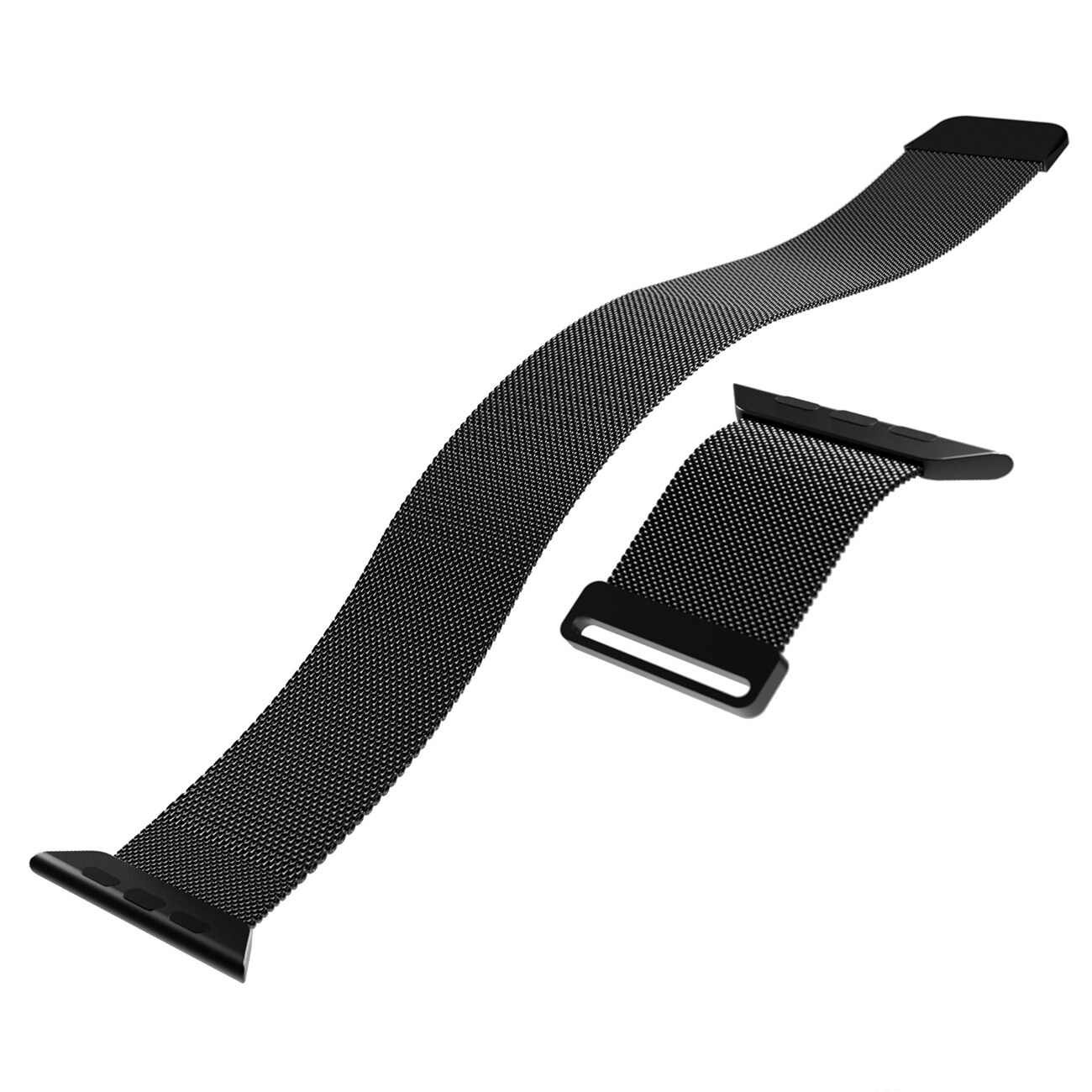 Puro 'MILANESE' klockarmband till Apple klocka 42-44-45-49m, svart