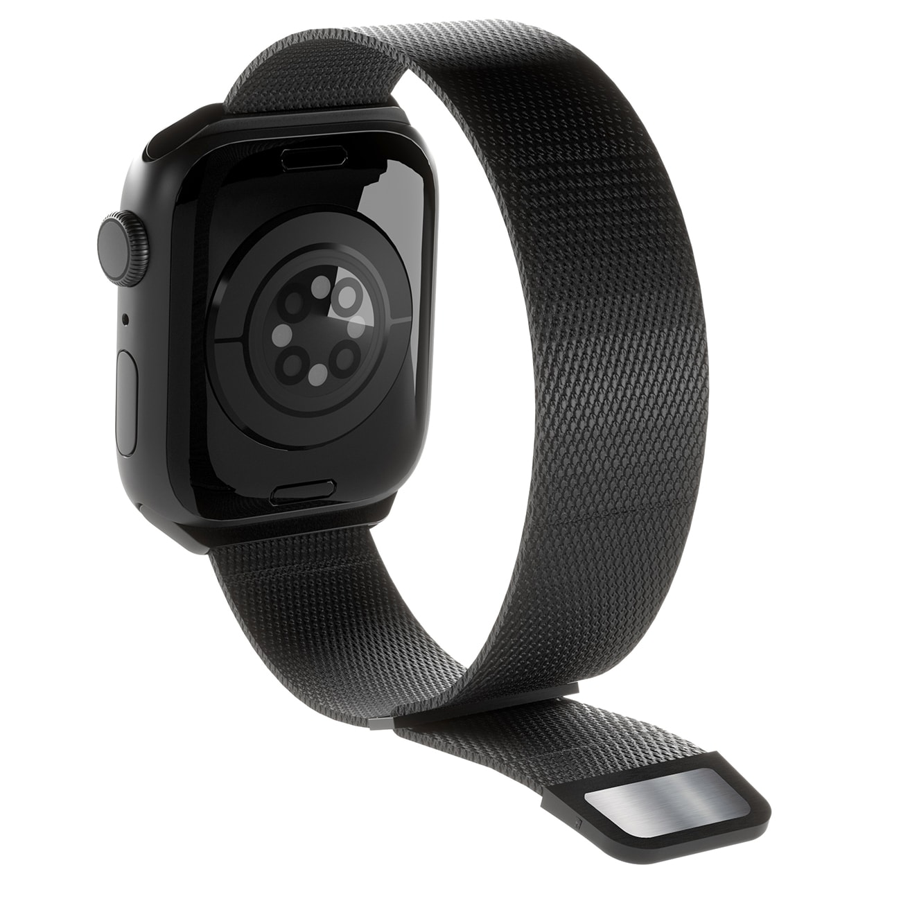 Puro 'MILANESE' klockarmband till Apple klocka 42-44-45-49m, svart