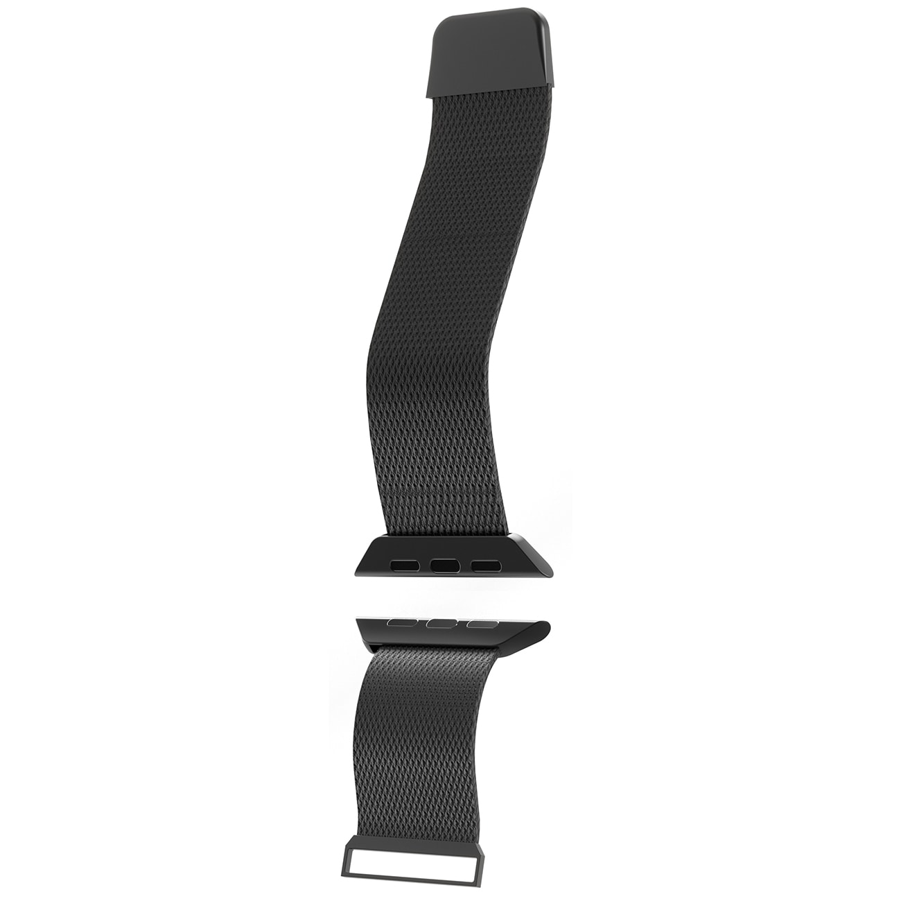 Puro 'MILANESE' klockarmband till Apple klocka 42-44-45-49m, svart