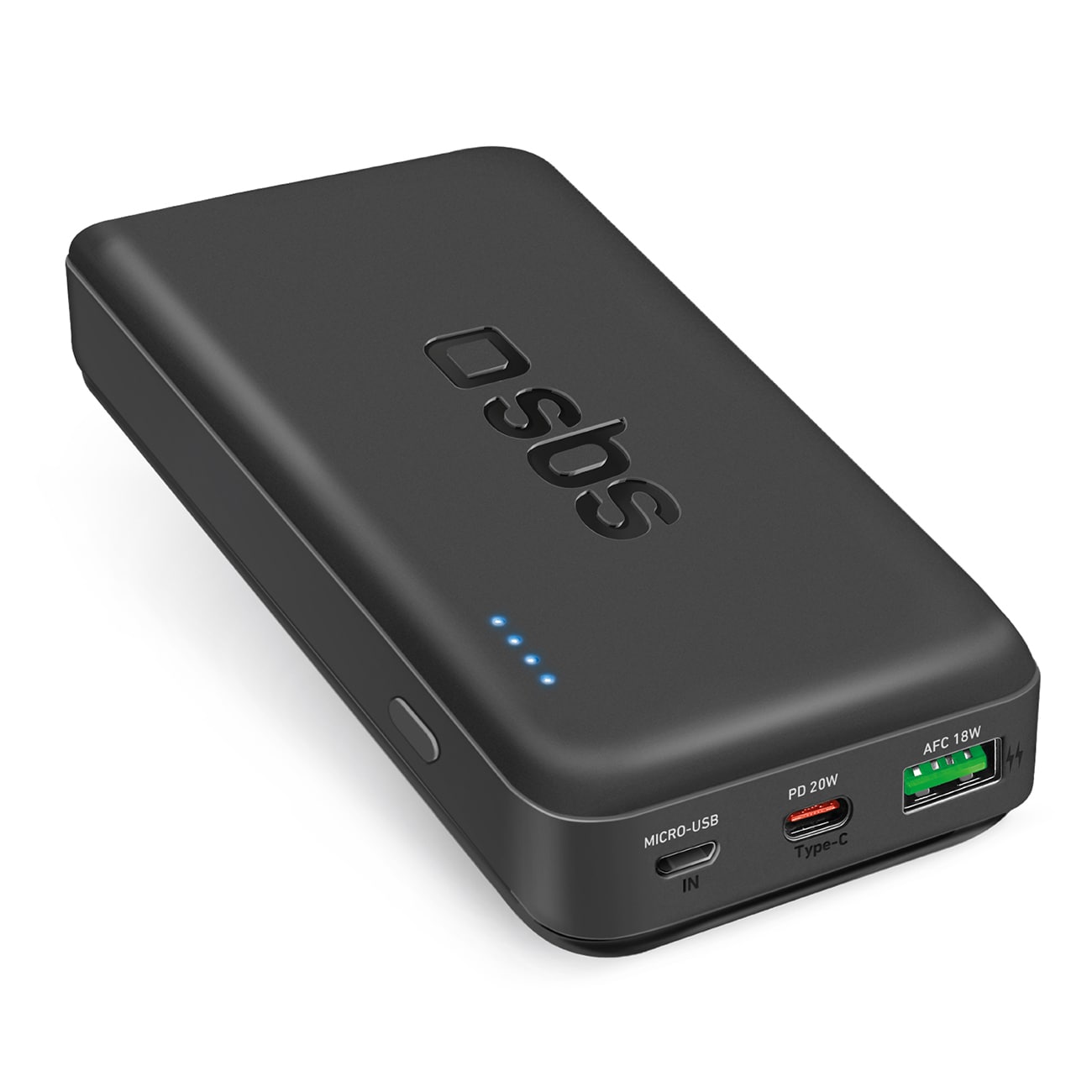 Powerbank SBS TTBB20000PD20K 20000 mAh 20W PD USB-C, USB-A, Micro-USB - svart