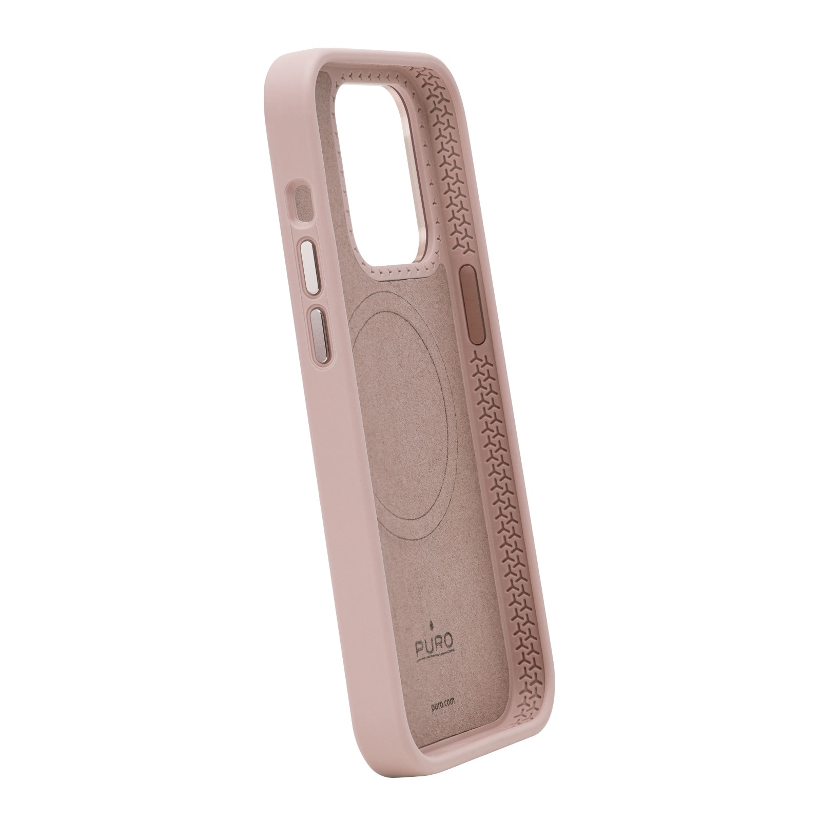 Puro Icon Mag Pro MagSafe silikoneetui til iPhone 15 - Pink