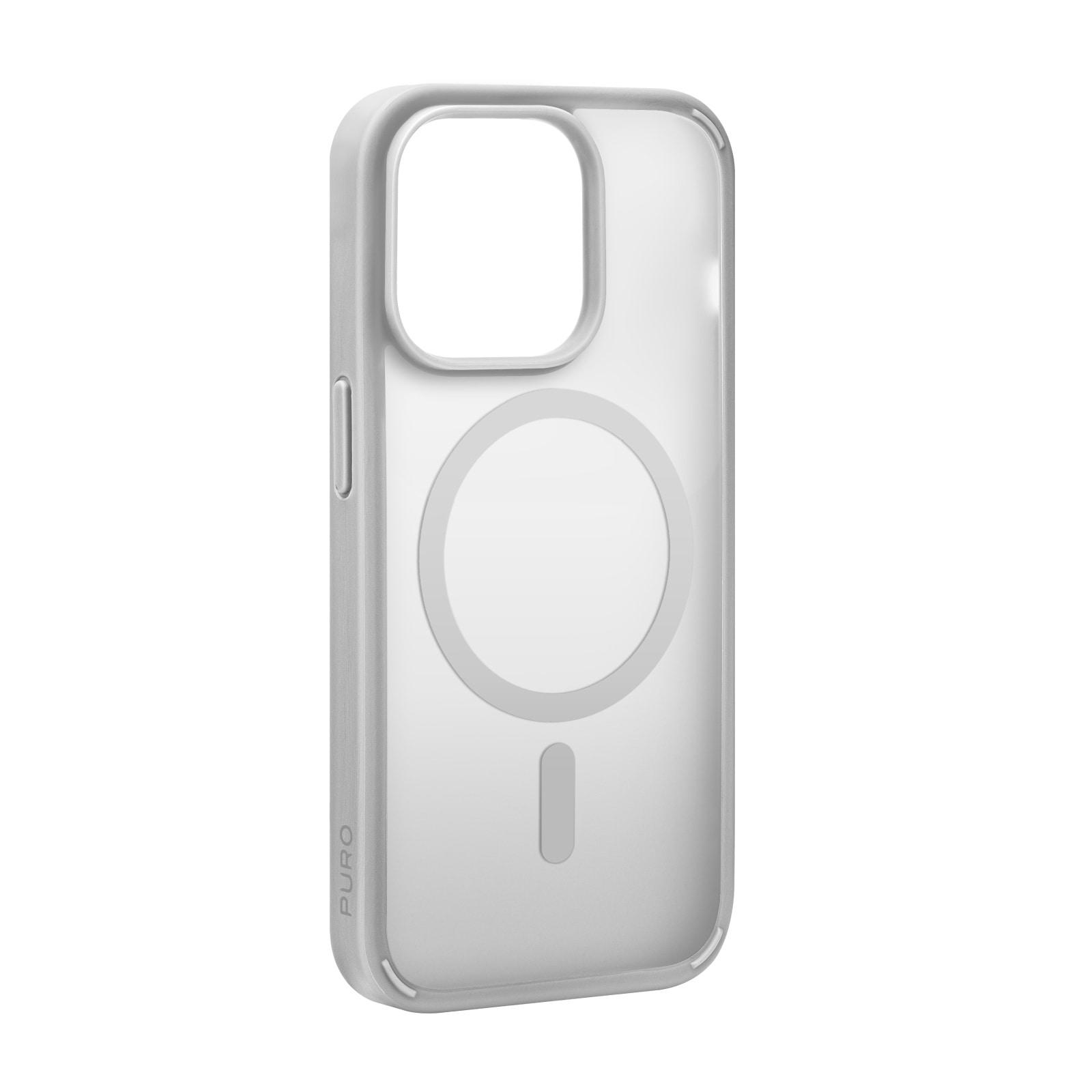 Puro Gradient MagSafe silikonfodral för iPhone 15 Pro - Silver