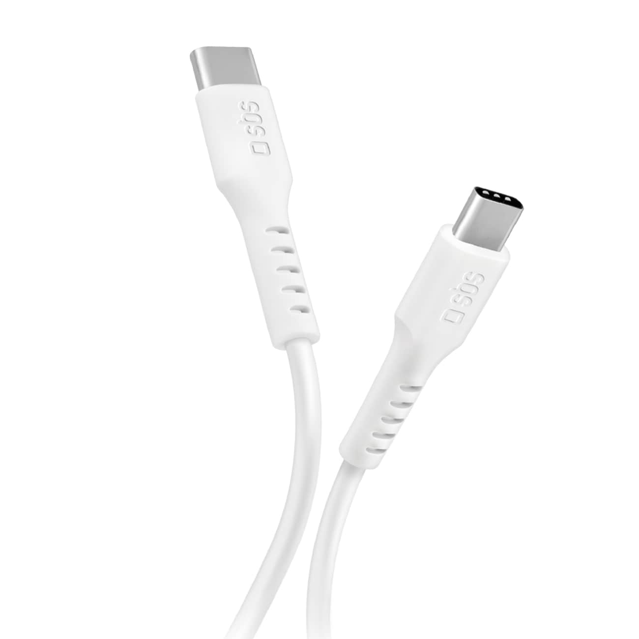 SBS TECABLETCC10W USB-C-kabel - USB-C Power Delivery 25W 1 m - vit
