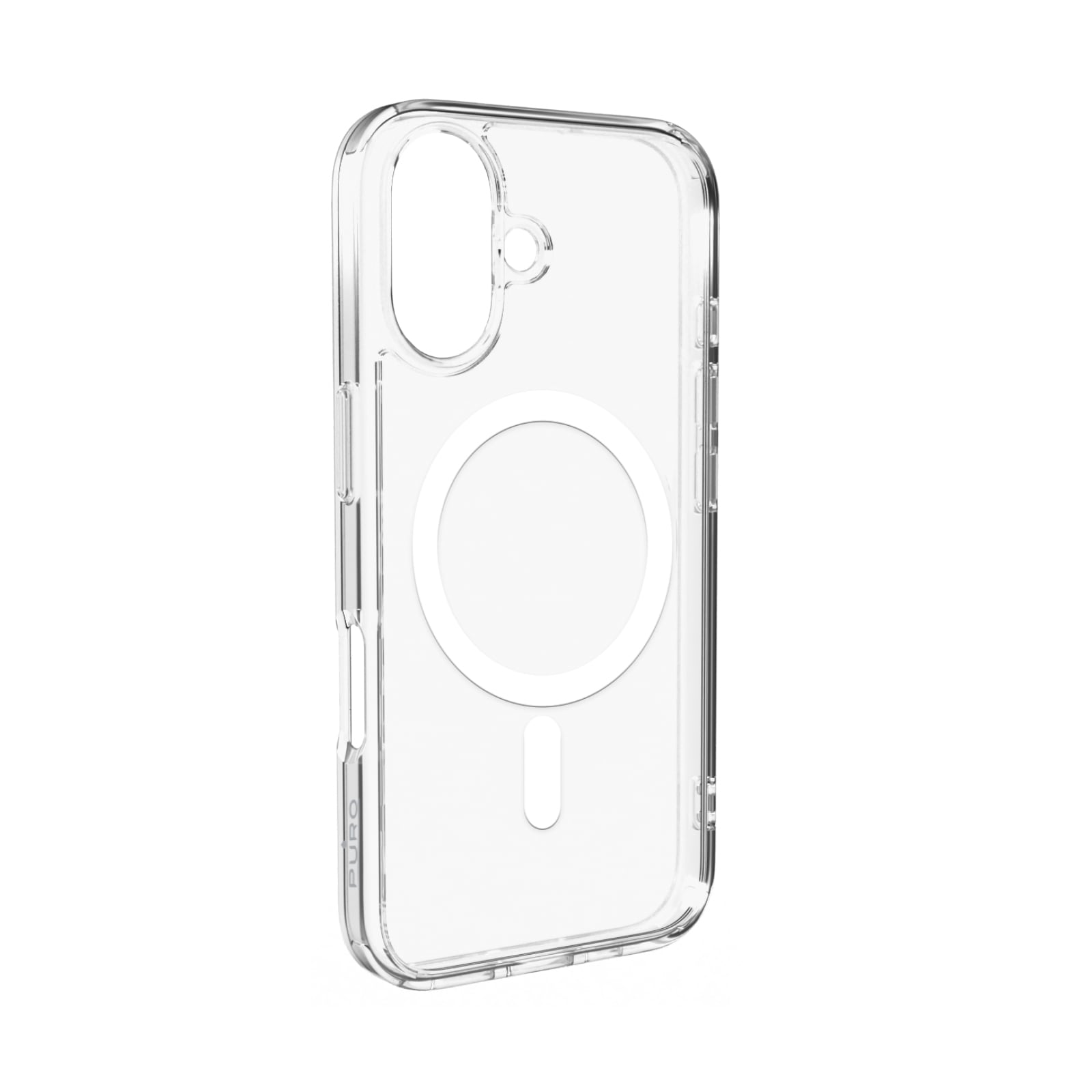 Puro Lite Mag MagSafe Silikonfodral för iPhone 16 - Transparent