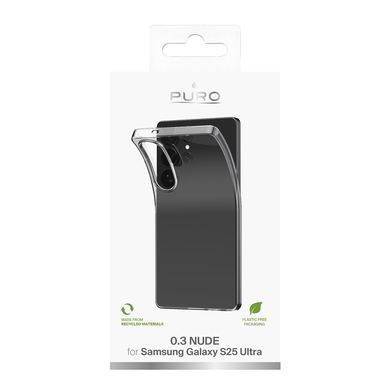 Silikoneetui Puro 03 Nude til Samsung Galaxy S25 Ultra - Gennemsigtig