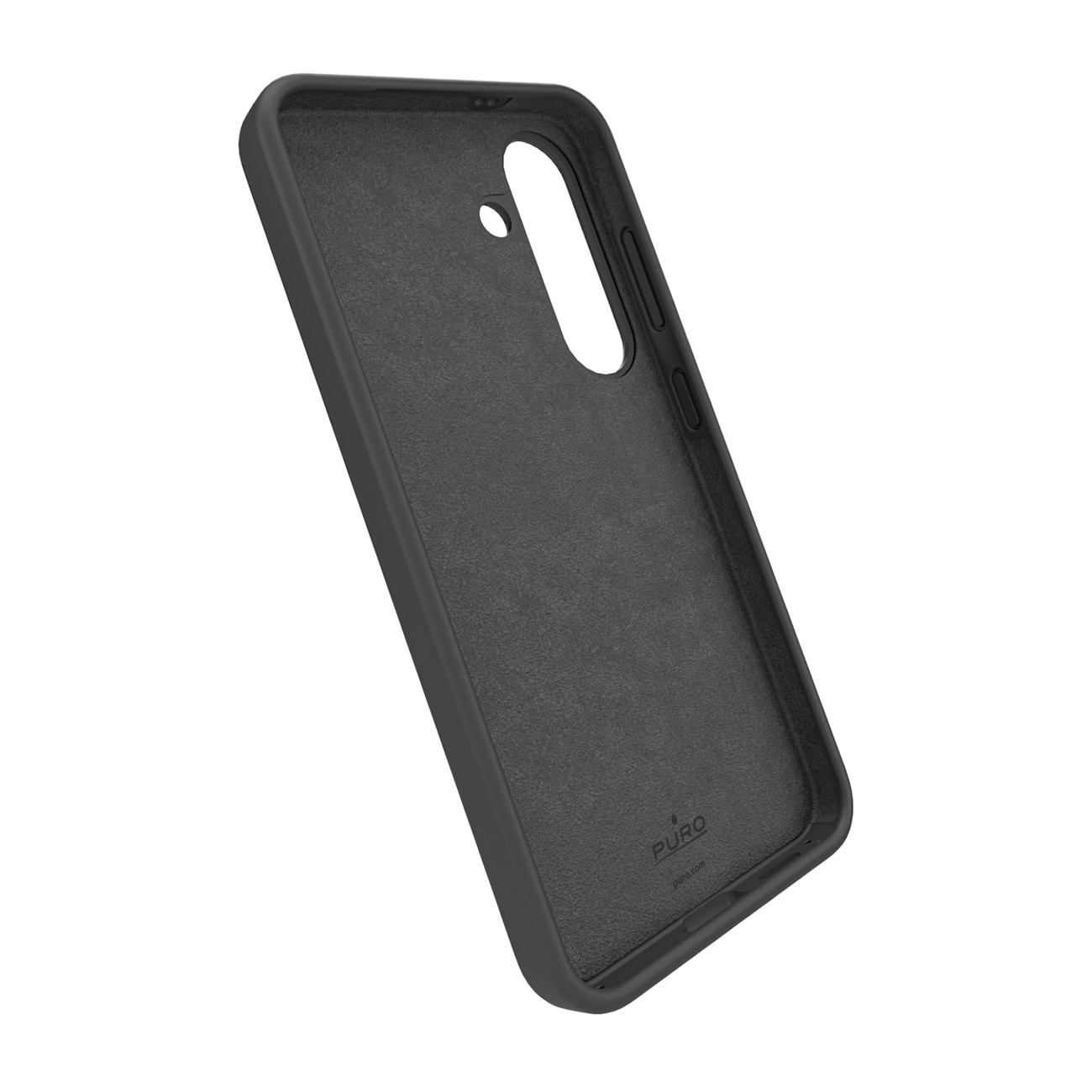 Puro Icon Silikoneetui til Samsung Galaxy S25+ - Sort