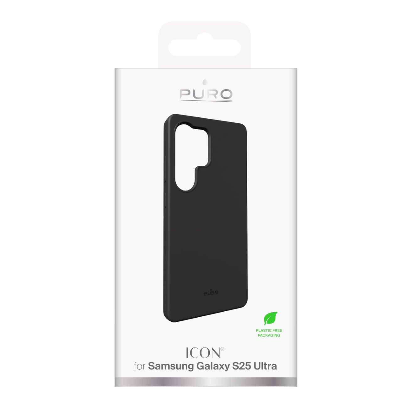Puro Icon Silikoneetui til Samsung Galaxy S25 Ultra - Sort