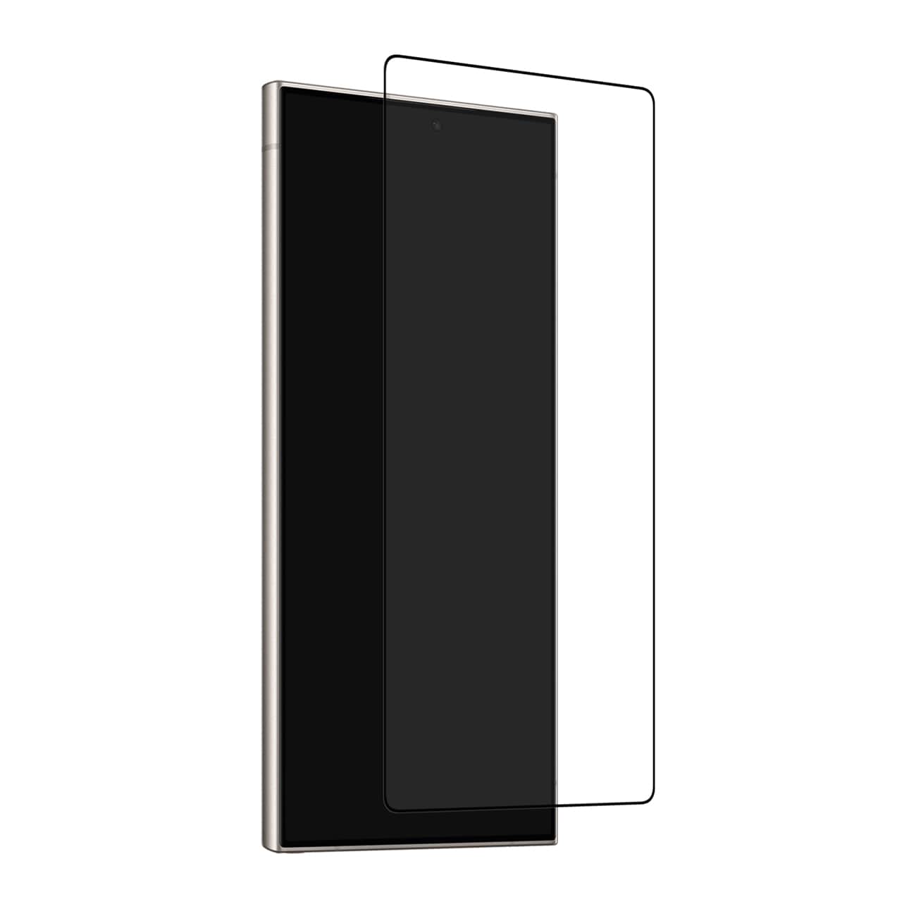 Puro Frame härdat glas med svart ram för Samsung Galaxy S25 Ultra