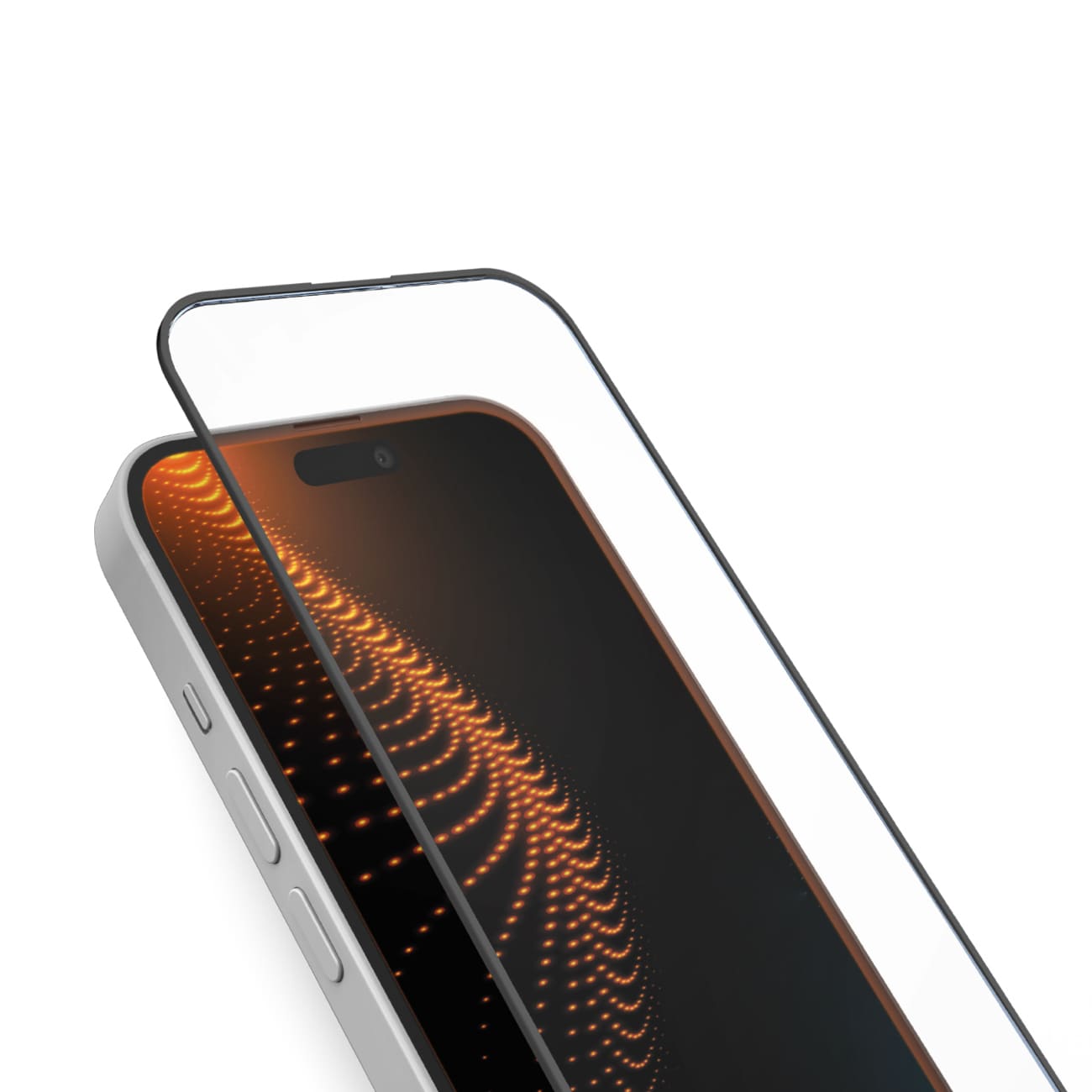 SBS härdat glas med D3O-teknik med applikator för iPhone 15 / iPhone 15 Pro / iPhone 16