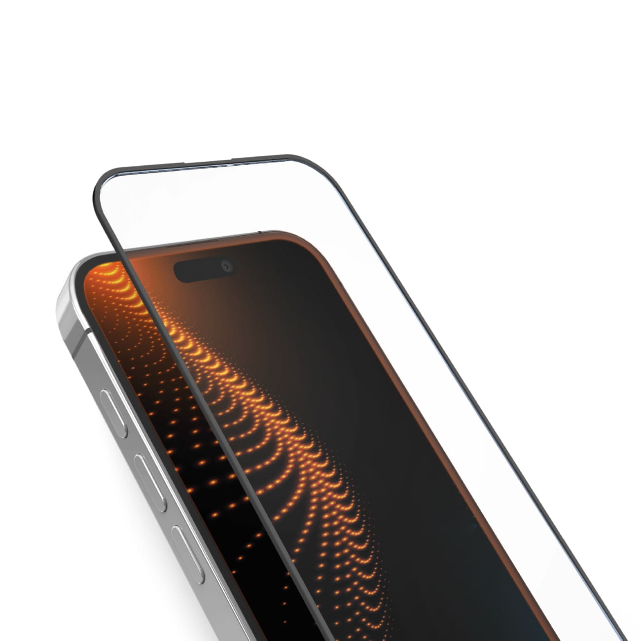 SBS härdat glas med D3O-teknik med applikator för iPhone 16 Pro