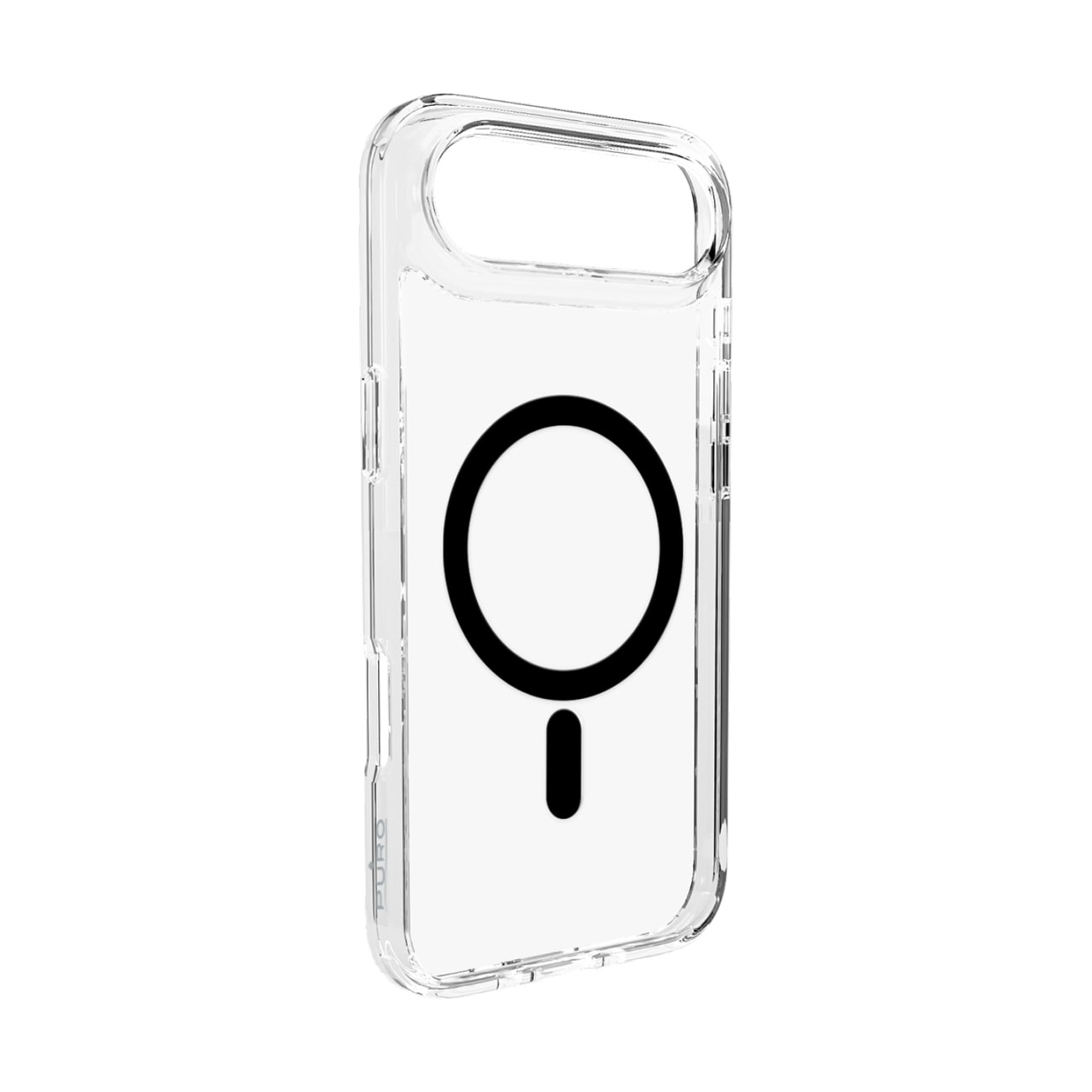 Puro Lite Mag TPU+PC Fodral Kompatibel med MagSafe för iPhone 17 Air - Transparent med svart ring