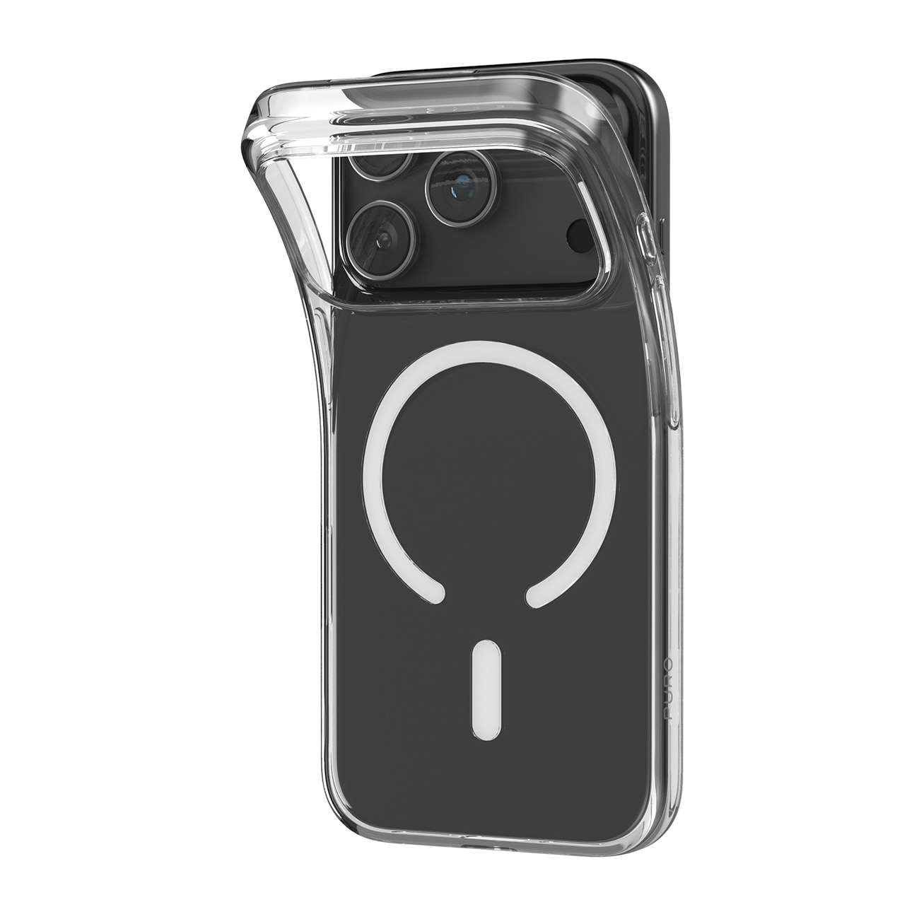 Puro 0,3 MAG Ultra-Slim TPU-fodral Kompatibel med MagSafe för iPhone 17 Pro - Transparent