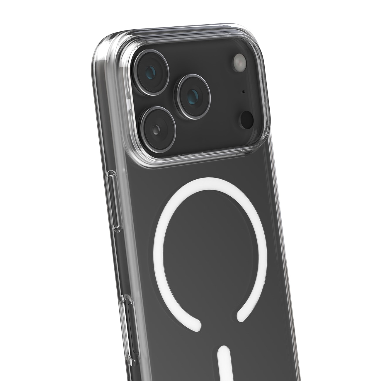 Puro 0.3 MAG Ultra-Slim TPU Etui Kompatibel med MagSafe til iPhone 17 Pro - Transparent