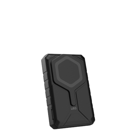 UAG Rugged 10K Powerbank - 10000 mAh, stativ, 10W trådlös laddning, MagSafe-kompatibel, svart